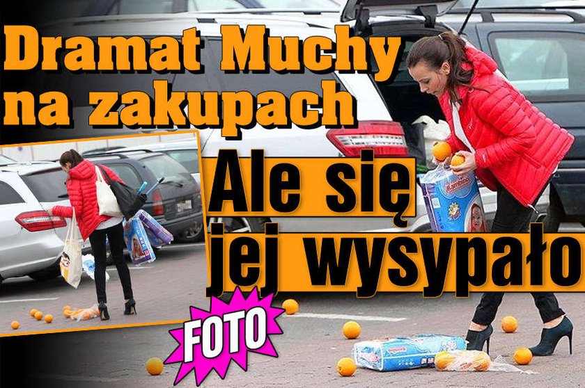 Dramat Muchy na zakupach. Ale się jej wysypało. FOTO