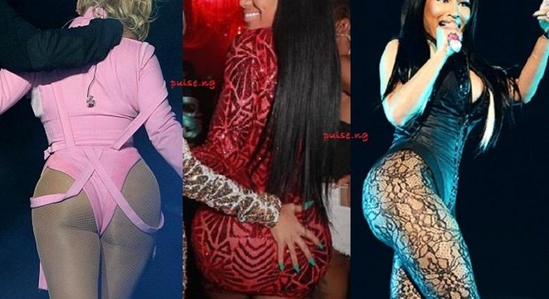 Beyonce, Blac Chyna and Nicki Minaj  in hot butt show off