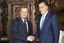 Donald Tusk i Mitt Romney, fot. PAP/Adam Warżawa