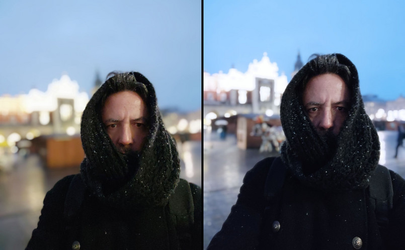 Zdjęcia selfie z telefonów Mi 8 i Mi 8 Pro - tryb portretowy