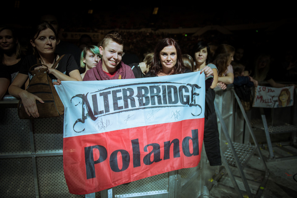 Alter Bridge w katowickim Spodku - zdjęcia publiczności