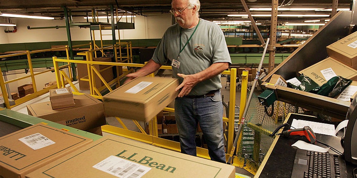 An L.L. Bean fulfillment center.