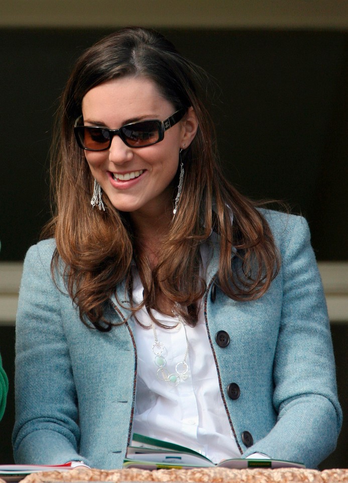 File photograph shows the girlfriend of Britain's Prince William, Kate Middleton, attending the Cheltenham Festival in Gloucestershire, western England