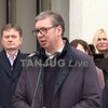 Aleksandar Vučić, poseta obnovljenoj školi u Velikom Drenovcu 