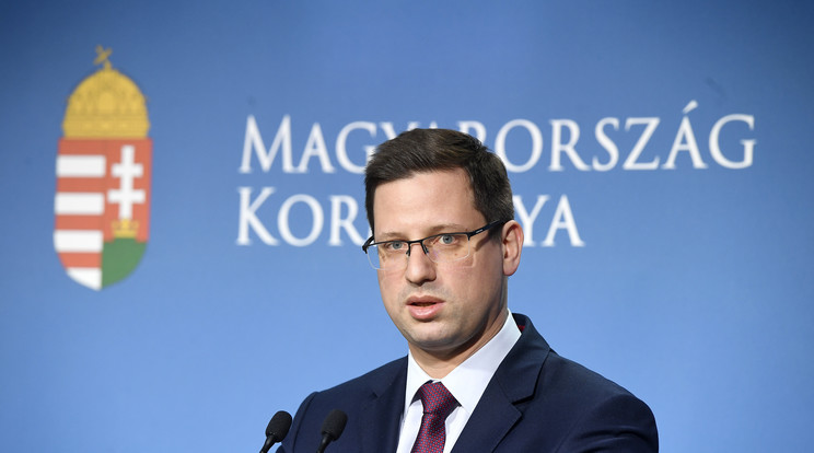 Gulyás Gergely Miniszterelnökséget vezető miniszter / Fotó: MTI/Koszticsák Szilárd