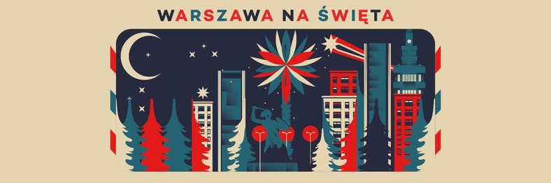 Warszawska kartka świąteczna