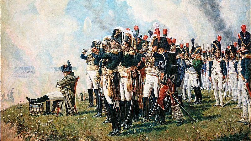 Napoleon pod Borodino. Autor - Wasilij Wierieszczagin  - domena publiczna