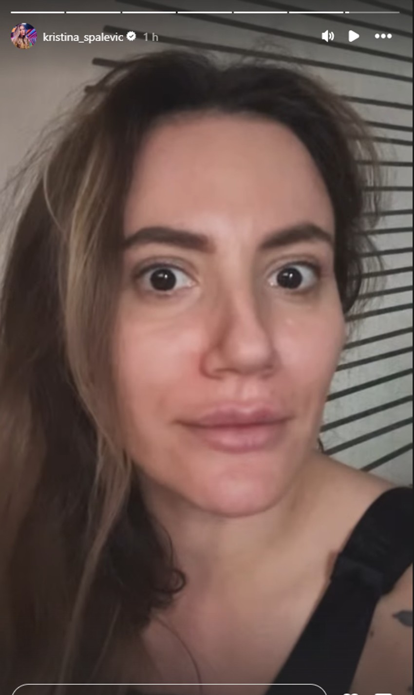 Kristina Spalević bez šminke