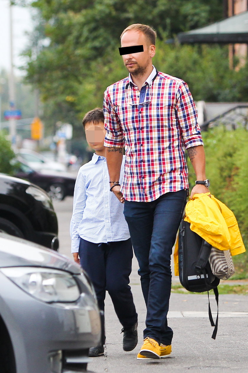 Dariusz K z synem Allanem we wrześniu 2012