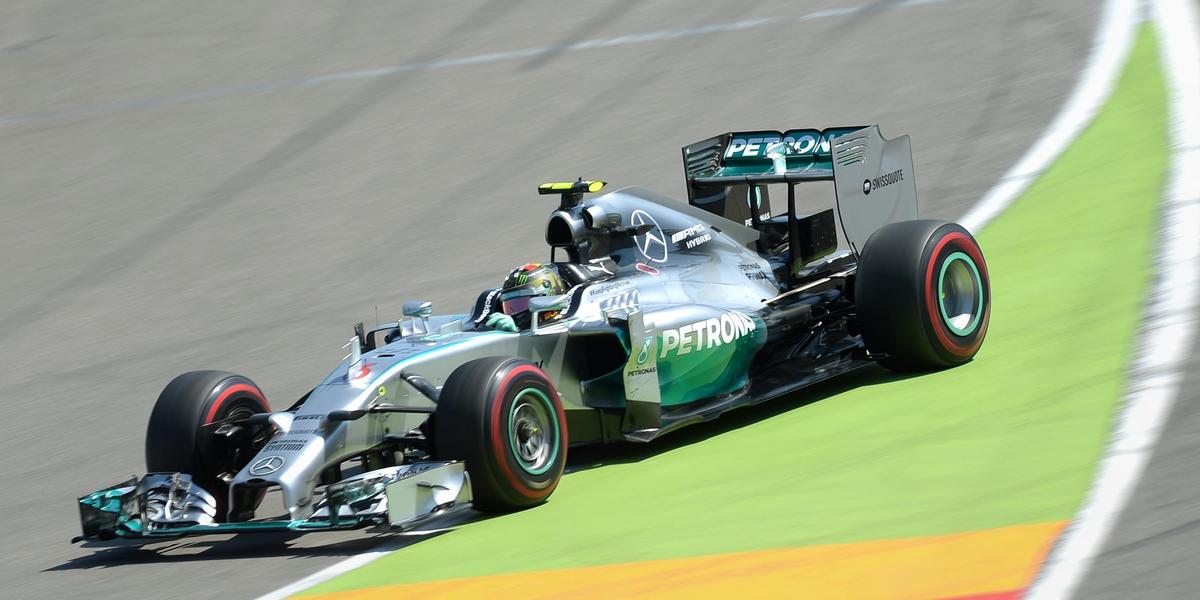 GP Niemiec Nico Rosberg z pole position, Lewis Hamilton