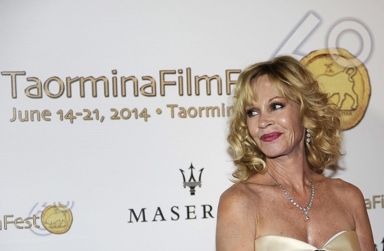 Melanie Griffith na festiwalu w Taorminie