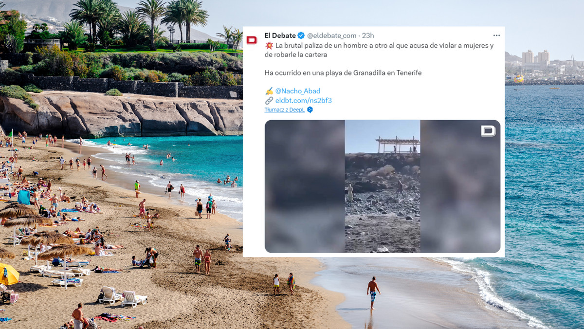 Brutalna bójka na plaży na Teneryfie. Turyści uciekali w popłochu