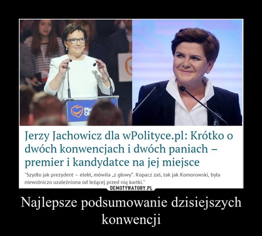 Najlepsze memy po konwencjach PO i PiS