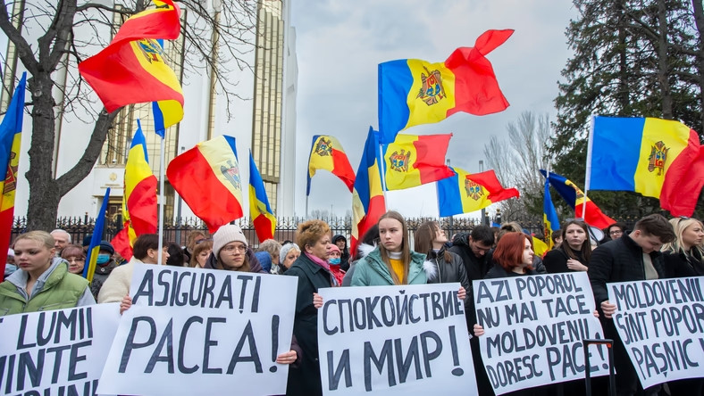Antyrządowe protesty w Mołdawii, 25 lutego 2023 r. 