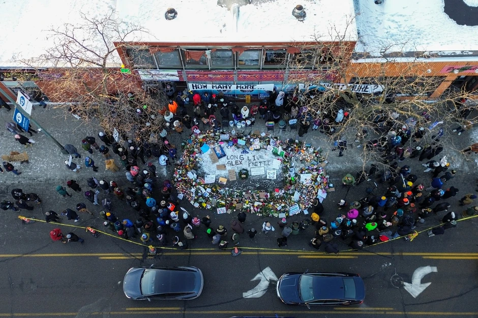 Bdenje za Aleksa Pretija u Mineapolisu 25. januara