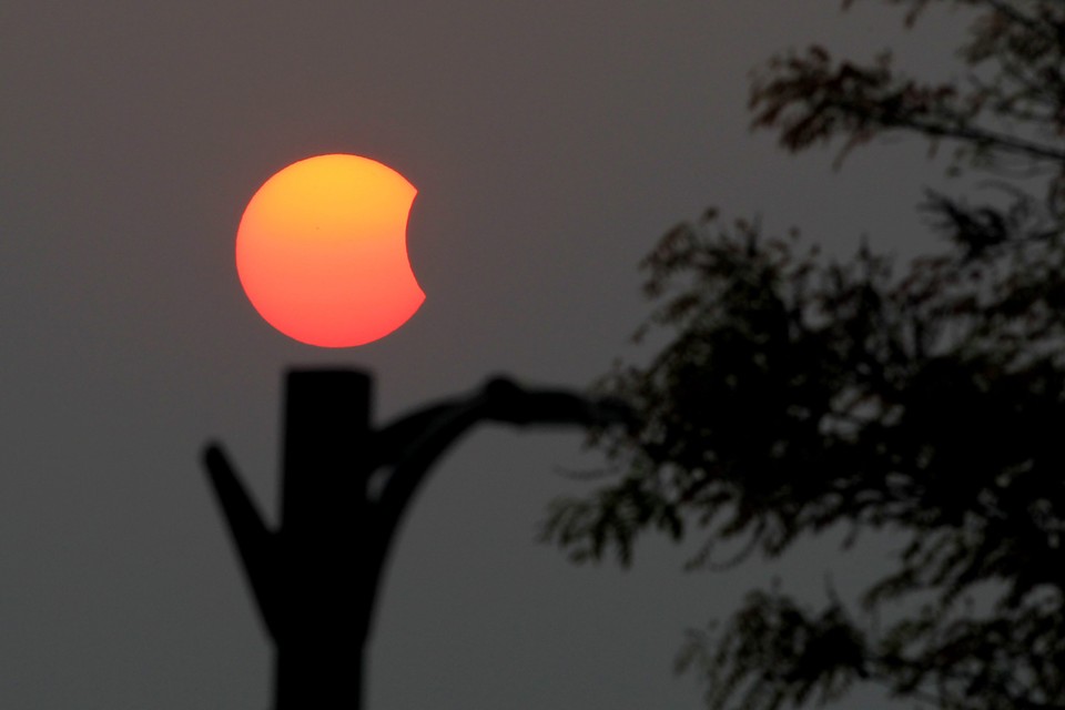 MYANMAR SOLAR ECLIPSE  (Partial solar eclipse in Myanmar)