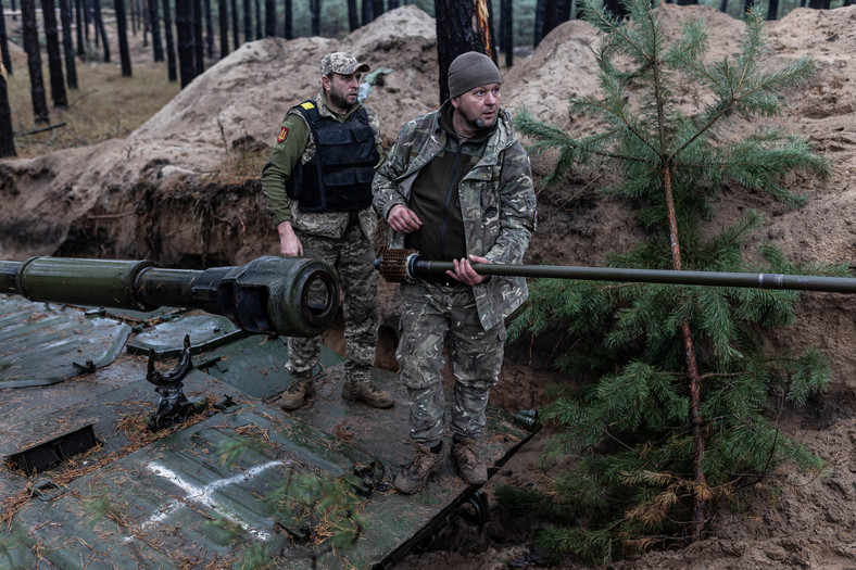 Ukraińscy żołnierze w okolicy Charkowa. 28 października 2023 r.
