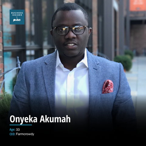 Onyeka Akumah is the founder of Farmcrowdy,
