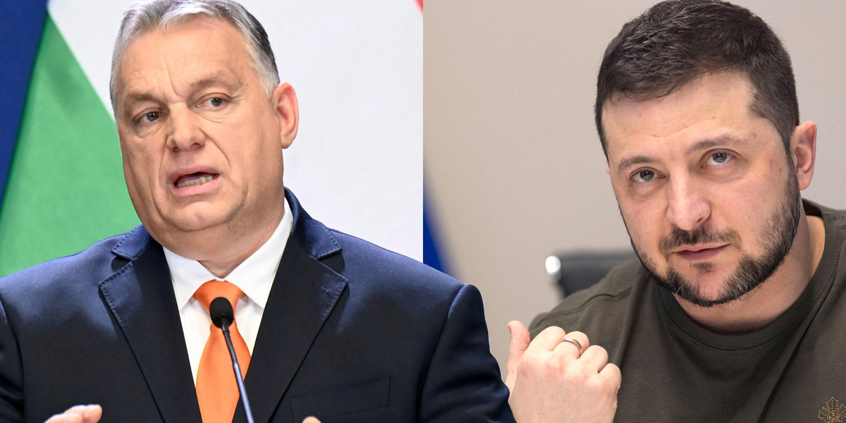 Viktor Orban i Wołodomyr Zełenski