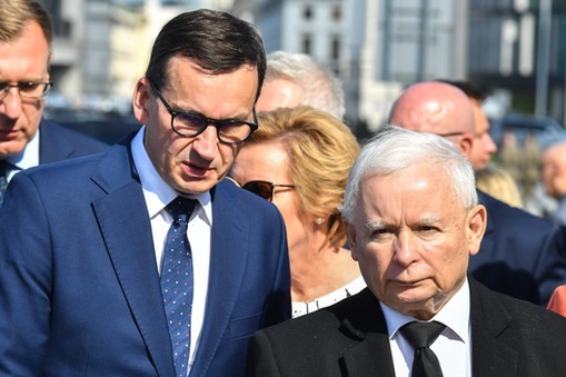 Mateusz Morawiecki i Jarosław Kaczyński