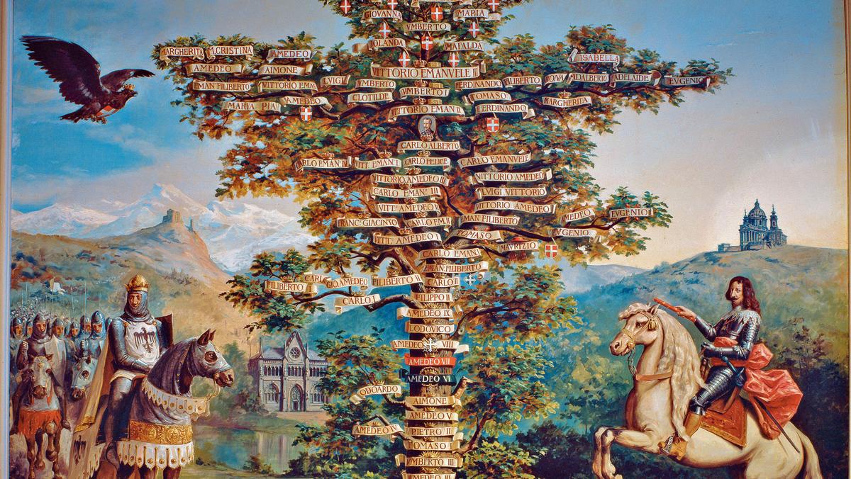 Drzewo genealogiczne dynastii sabaudzkiej