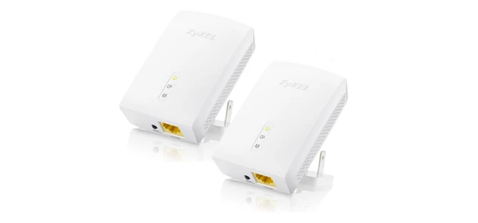 Zyxel PLA-5405, standard: HomePlug AV2 1200 Mb/s, cena 360 złotych (komplet)