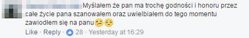 Cezary Żak pochwalił się w sieci zdjęciem z Marszu Wolności