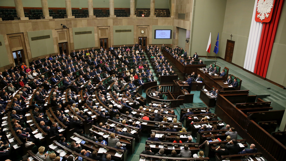 WARSZAWA POSIEDZENIE SEJMU (sala obrad)