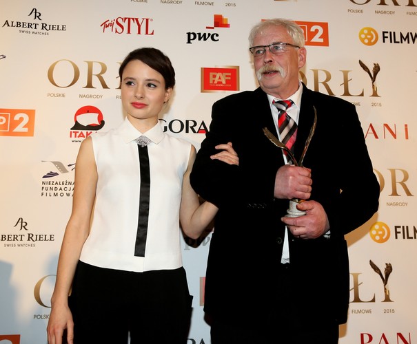 Orły 2015: Krzysztof Magowski (w towarzystwie Anny Próchniak)