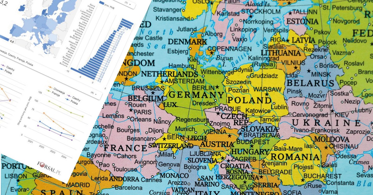 Polska z drugim najwyższym deficytem w UE. Eurostat pokazał dane [MAPA]