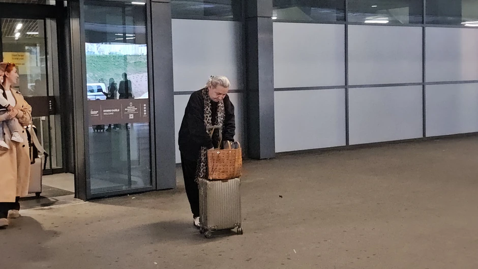 Vesna Zmijanac na aerodromu