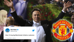 Elon Musk's tweet about buying Manchester United has since gone viral on social media