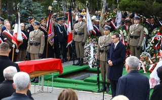 Pogrzeb Kornela Morawieckiego. Premier: Przez myśli, czyny wobec bliźniego wyrażał swą miłość do Boga, człowieka, do Polski