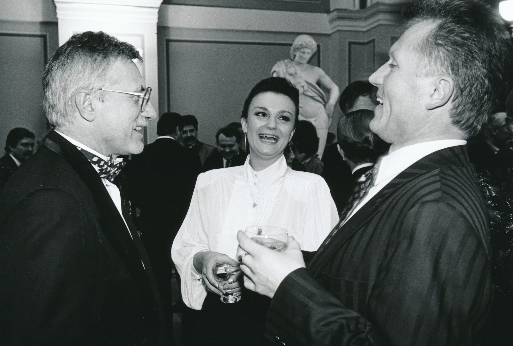Václav Klaus, Miroslav Macek a Petra Pyšová.