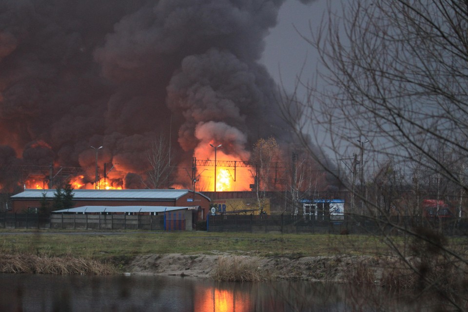 Pożar cystern w Białymstoku, fot. Agencja Glinka