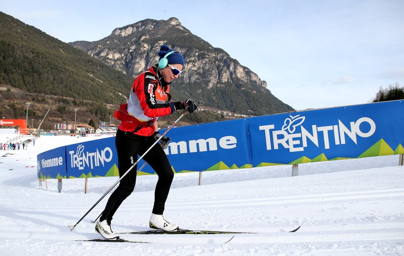 Justyna Kowalczyk podczas treningu we włoskim Val di Fiemme