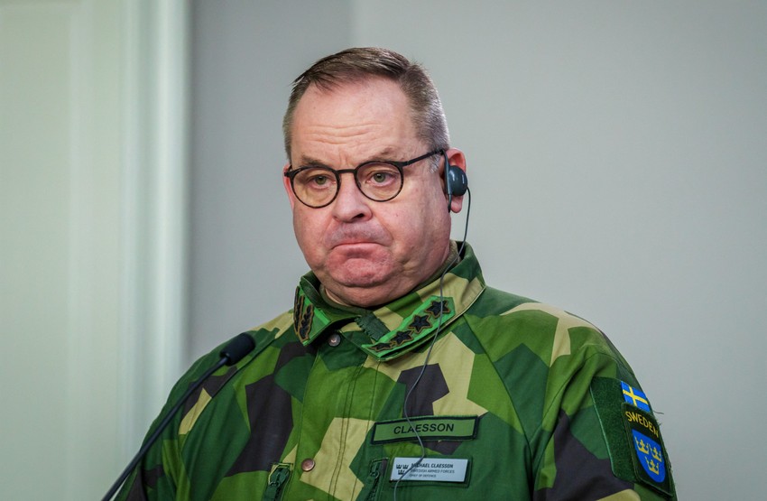Švedski načelnik generalštaba Mihael Klason