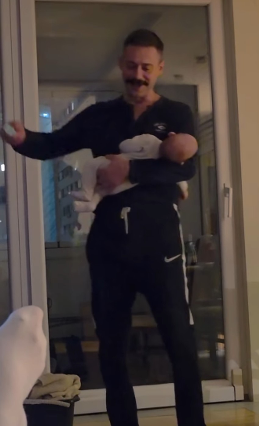 Milan Vasić sa sinom