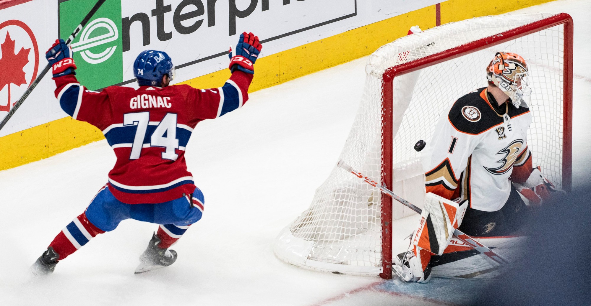 Zápas NHL: Montreal Canadiens - Anaheim Ducks.