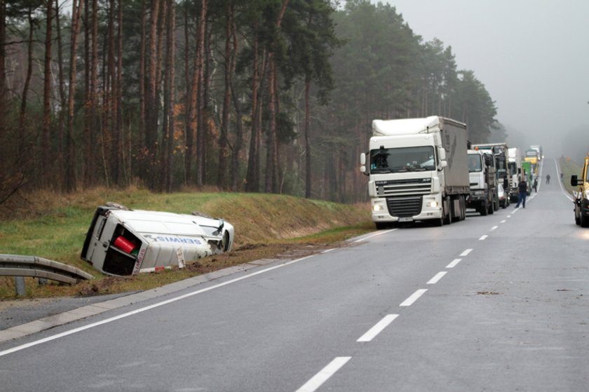 Straszny wypadek na "trasie śmierci" pod Zieloną Górą