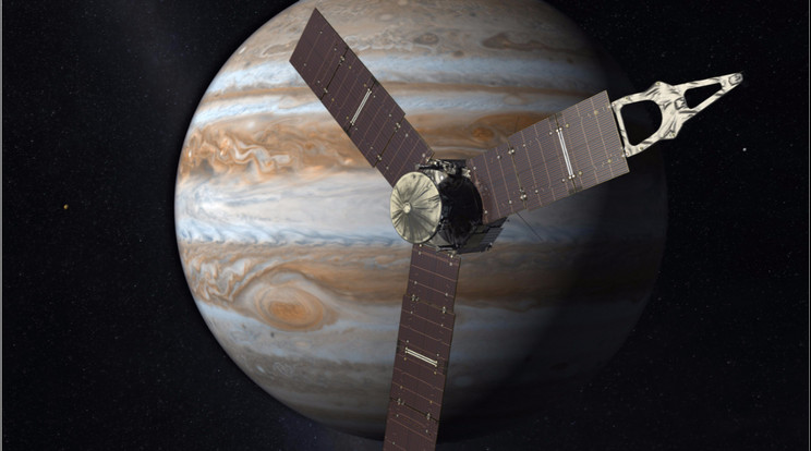 A Juno 4000 kilométerre közelítette meg a gázbolygót