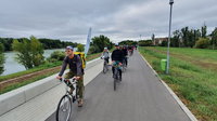 Közel százan avatták fel a Budapest és Szentendre közti új kerékpárutat - Képek