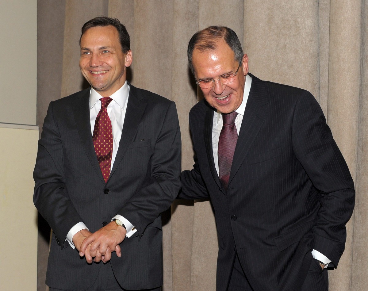 Radosław Sikorski i Siergiej Ławrow