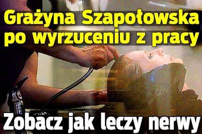 Szapołowska po aferze. Relaksuje się u fryzjera!