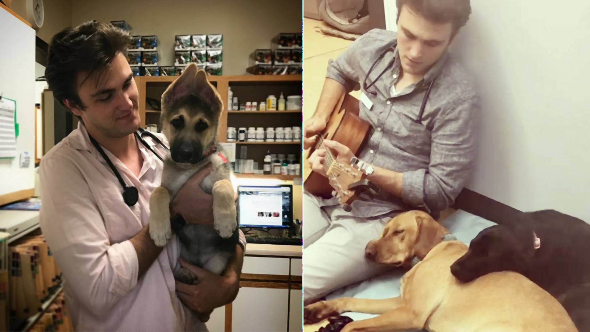 Baby sú namäkko z talentovaného veterinára: Svojim pacientom hrá na gitare a spieva