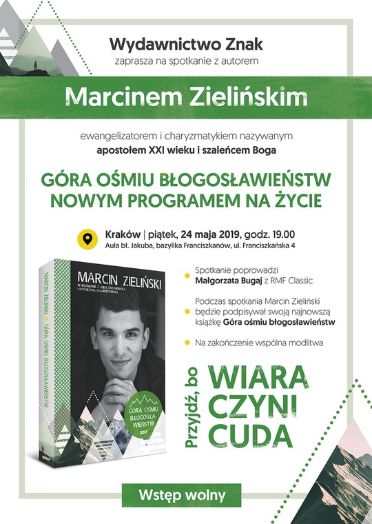 Spotkanie z Marcinem Zielińskim - plakat