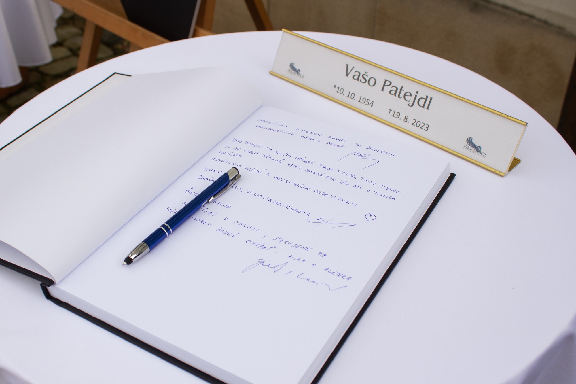 Posledná rozlúčka s Vašom Patejdlom v Prahe.