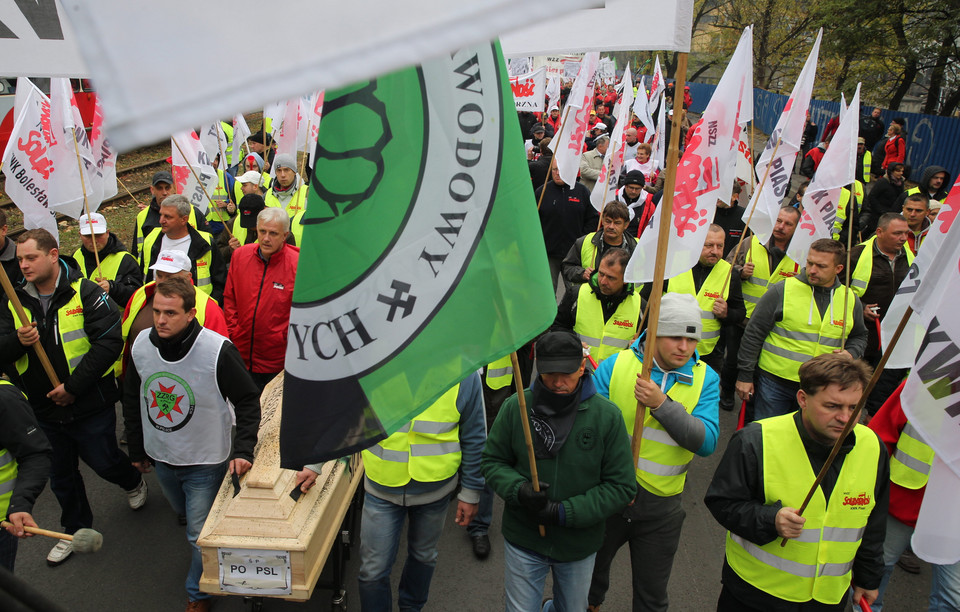 RUDA ŚLĄSKA PROTEST GÓRNIKÓW (protest górników)