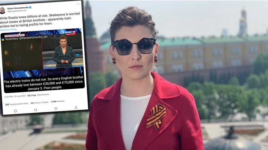 Olga Skabiejewa (fot.) jest nazywana "siłą specjalną" rosyjskich mediów