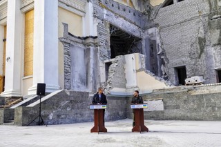 Rosyjskie wojsko zaatakowało Odessę. Atak rakietowy przeprowadzono podczas wizyty premiera Grecji